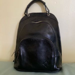 Patricia Nash Alencon Backpack Black Leather Like New